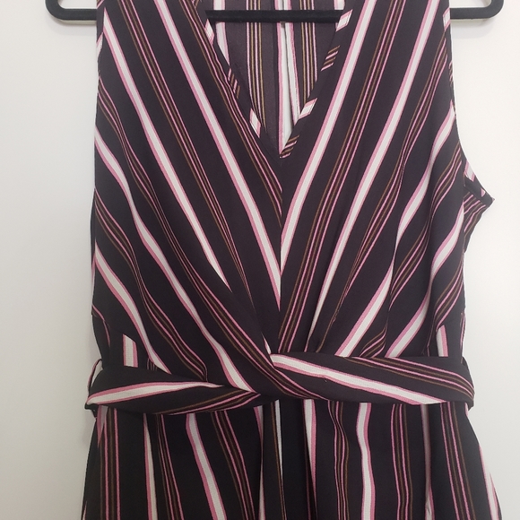 Angeleye London striped faux wrap jumpsuit 12 - Picture 5 of 7
